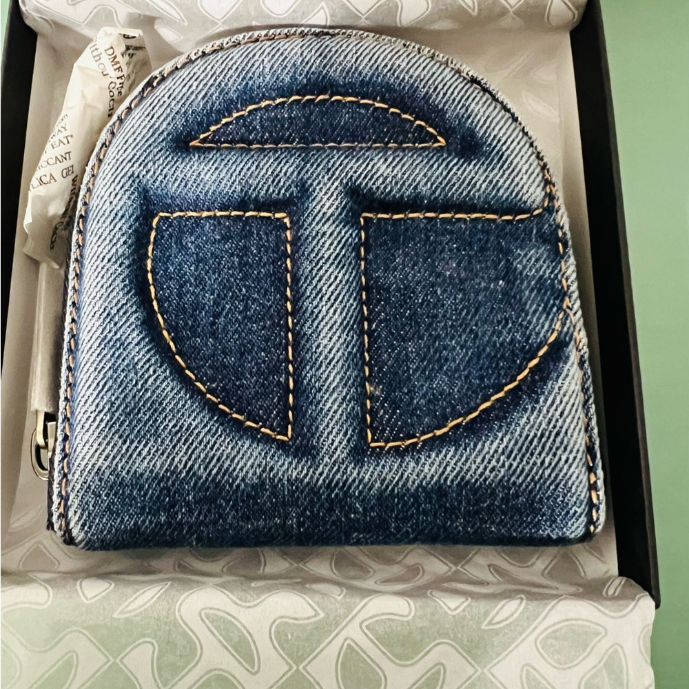 TELFAR Blue Denim Wallet